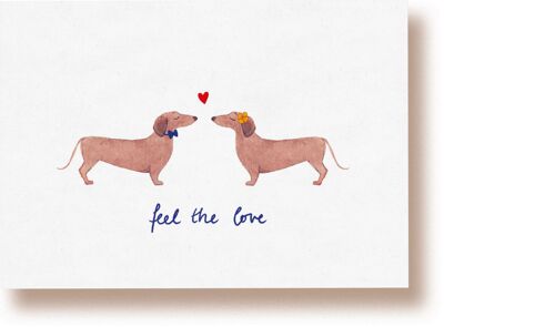 feel the love | Postkarte
