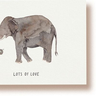 Celebración del elefante | tarjeta postal