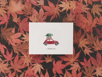 Oh coléoptère de l'arbre de Noël | carte postale 5
