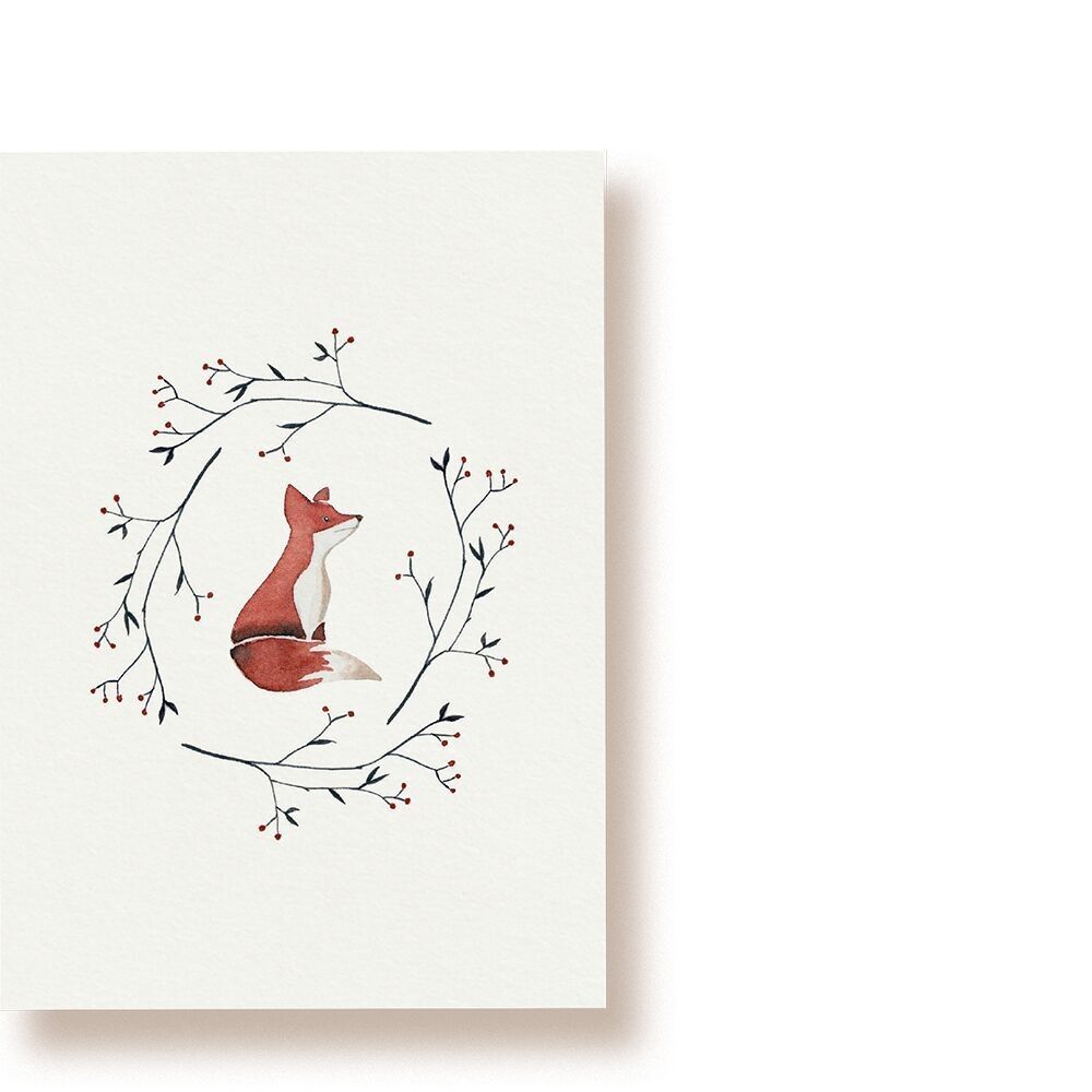 Pequeño zorro | tarjeta postal