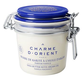 Beurre de karité à l'huile d'argan parfum Vanille