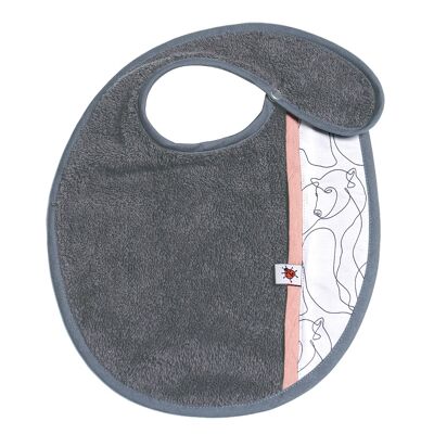 Mama bear - Pink border bib