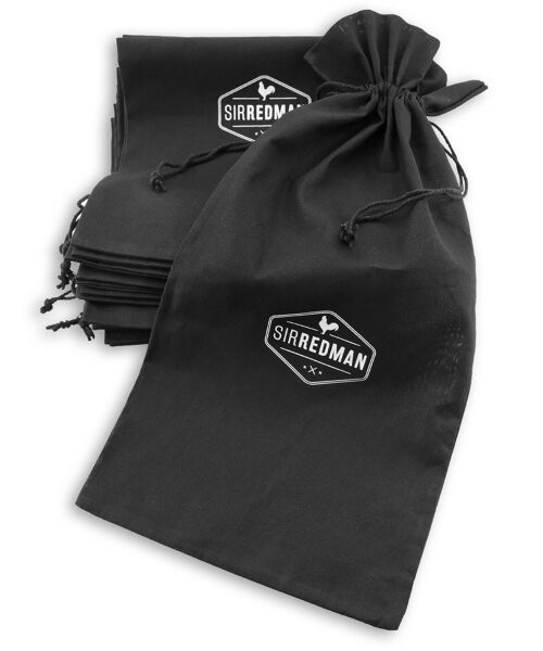 Sir Redman black gift bag 100% cotton