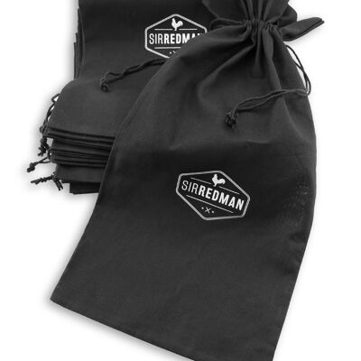 Sir Redman black gift bag 100% cotton