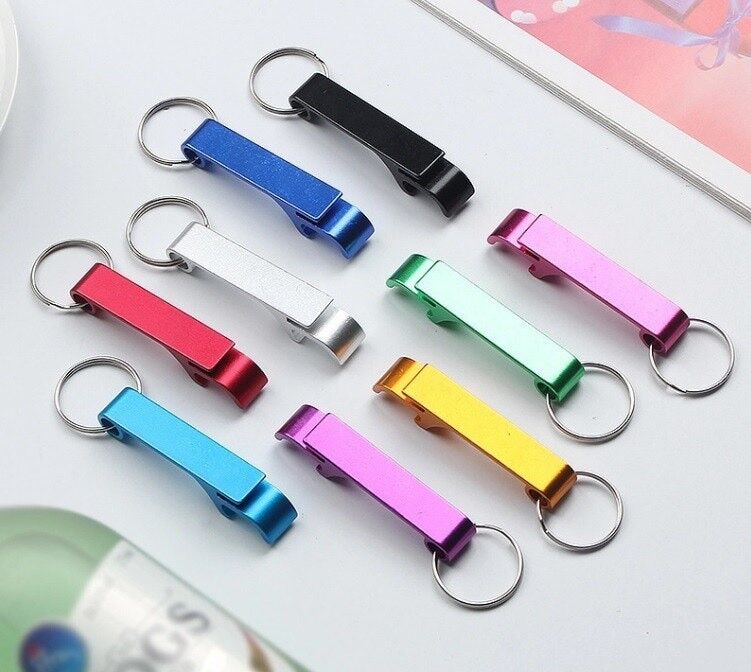 Décapsuleur sur Porte-clés - Vert