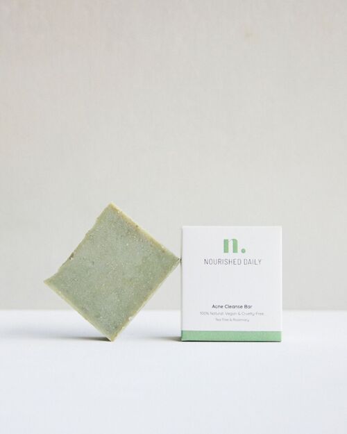 Acne Cleanse Bar (135g) - Solid Cleanser - Natural Soap - Soap Bar