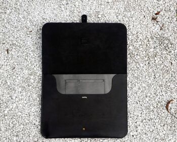 iPad Sleeve-Portfolio avec sangle - kaki 4