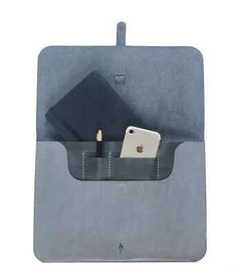 iPad Sleeve-Portfolio avec sangle - gris 9