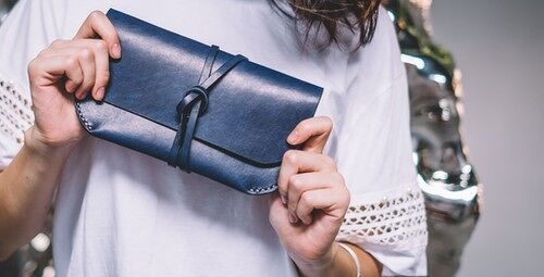 Pouch - navy blue