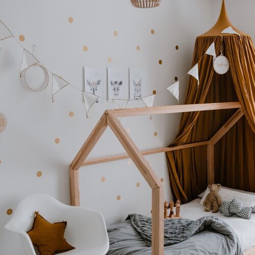 Buy wholesale WALL STICKER DOTS OF IN SET GOLD A 48