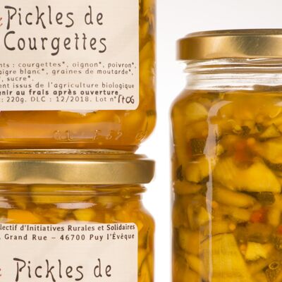 Pickles de courgettes-220g