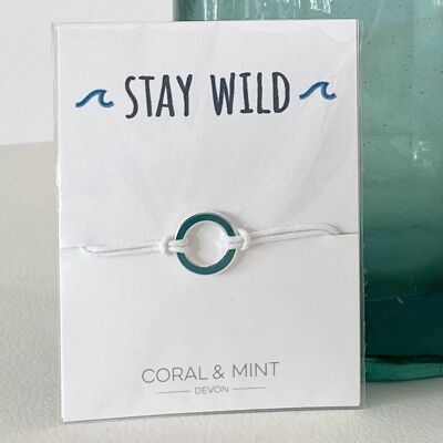 Stay Wild - Turquoise Circle