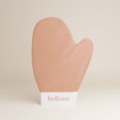 Helioux velvet self tanning mitt glove - zelfbruiner applicatie handschoen - gezicht en lichaam