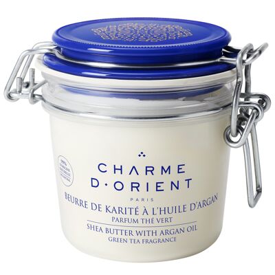 Beurre de karité à l'huile d'argan parfum Thé Vert