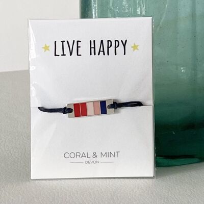 Live Happy - Blue Bar