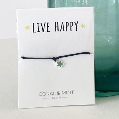 Live Happy - Turquoise Star