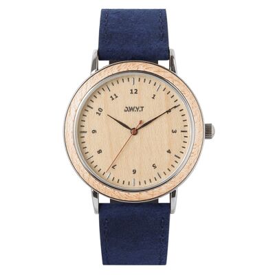 Montre TOLGA bleu saphir (cuir)