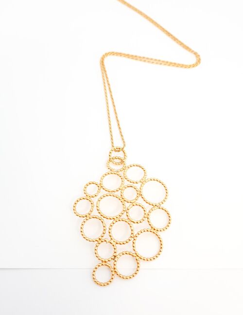 Gold Necklace - Bubble