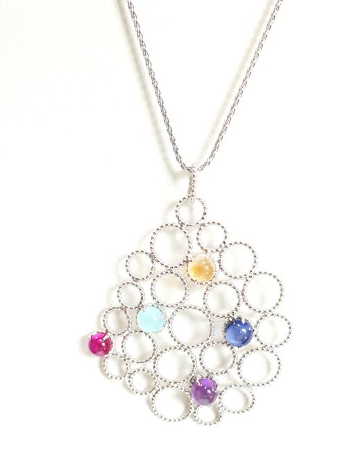 Bubble Gemstones Necklace