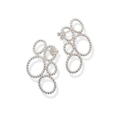 Bubble Sterling Silver stud Earrings