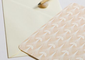 Grande carte (enveloppe incluse) • papier artisanal • motif Tulipe 3