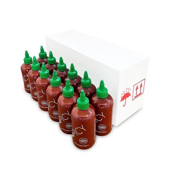 Sauce piquante ESPICY 250 ml | La première sauce piquante Sriracha fabriquée en Espagne | Le degré parfait de piquant (6/10) 10