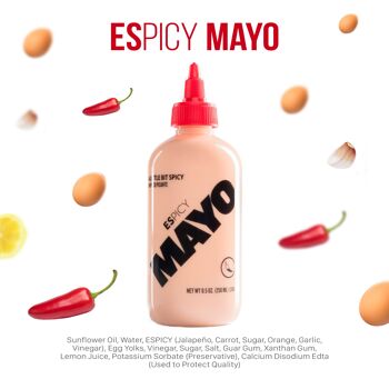 ESPICY Mayo 250 ml | mayonnaise avec la touche parfaite d'épice | Crémeux | Sans gluten | Convient aux végétariens | Keto Friendly | Fabriqué en Espagne... 2