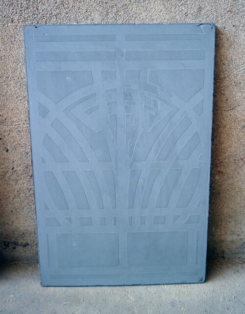 Concrete art panel - Art Deco