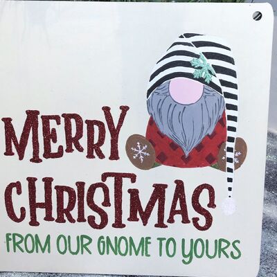 Merry Christmas from our Gnome to Yours' Gonk Plaque