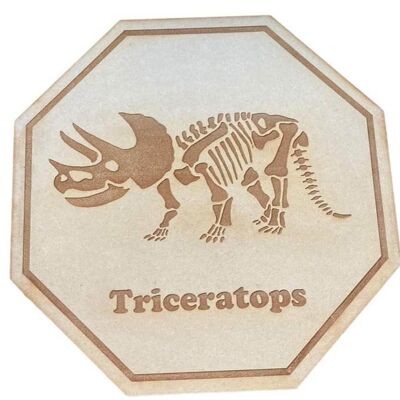 Dinosaur Fossil Plaques - Triceratops