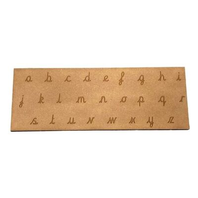 Cursive alphabet tracing board