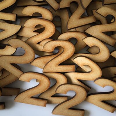 Wooden Numbers ready to paint - 100 40mm