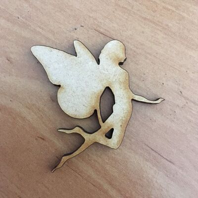 Pack of 50 Wooden Handmade Laser Cut Fairies 90 mm