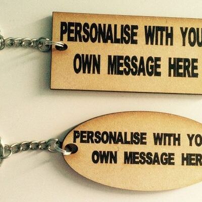 Keyring - Personalise With Your Own Message