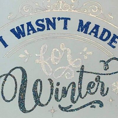 I Wasn't Made for Winter' Wooden Hanging Sign