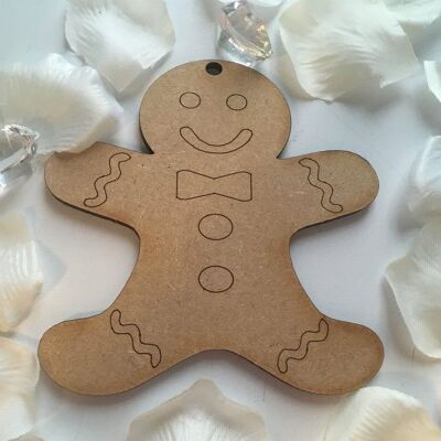 Wooden Ready to Paint Gingerbread Man