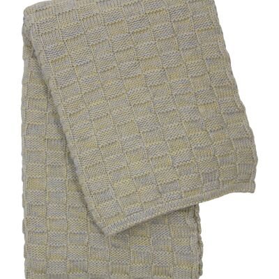 couverture tricot coton gouttes mêlées agrumes petit