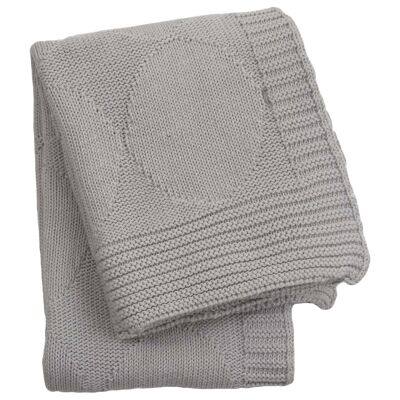 couverture en coton tricoté-lilly blanc-petit