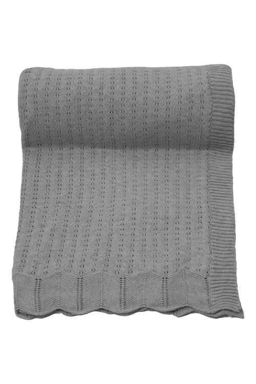 knitted cotton plaid nouveau grey medium