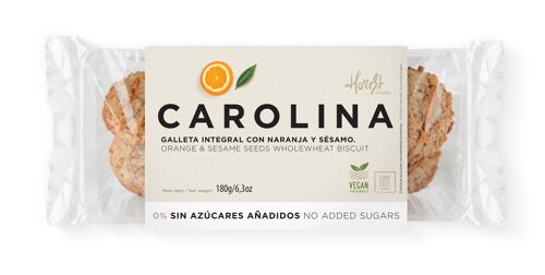 Galleta Sin Azúcares Integral Artesana con Mermelada de Naranja y Sésamo