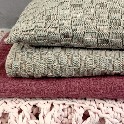 knitted cotton pillowcase-citrus-xsmall