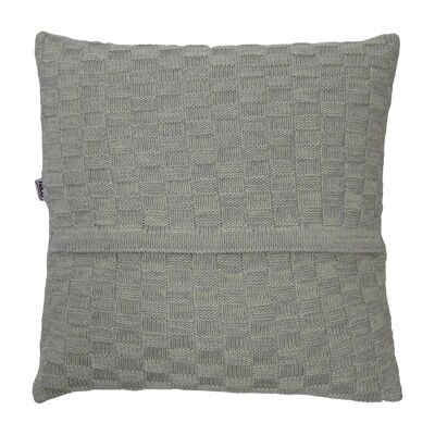 funda de almohada de punto de algodón-menta-xpequeña