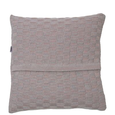 knitted cotton pillowcase-powder pink-xsmall