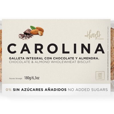 Galleta Sin Azúcares Artesana Integral con Chocolate y Almendra