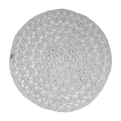 crocheted cotton doily-white-small