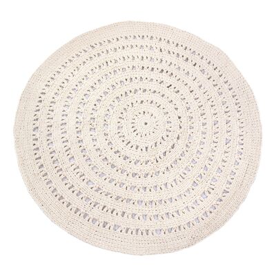 tapis en coton au crochet-champagne-large