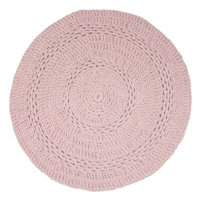 paño de algodón de ganchillo-polvo rosa-medio
