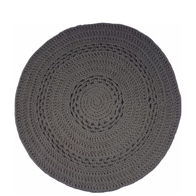 crochet wool rug-anthracite-xlarge