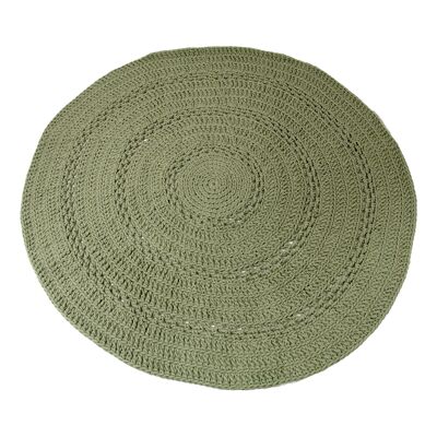 tapis laine crochet-vert olive-xlarge
