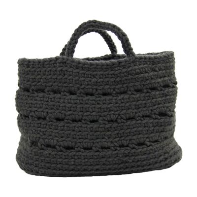 panier laine crochet-anthracite-xlarge